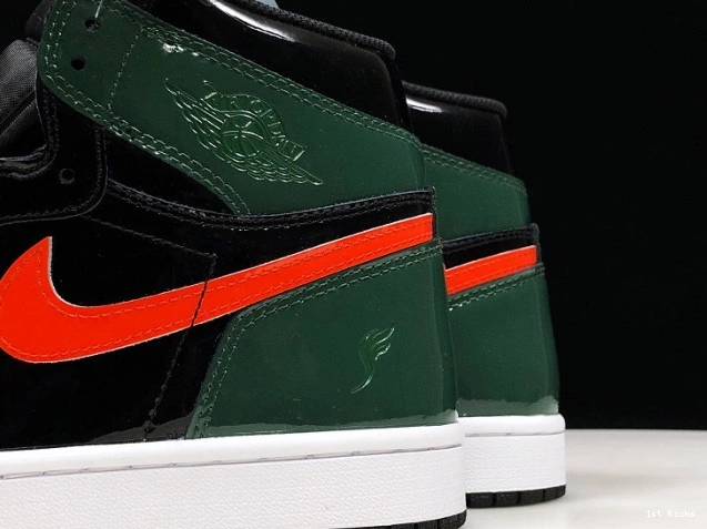 SoleFly Black x AV3905-038 1 Air High Jordan OG Retro Orange-Fir Team 0721